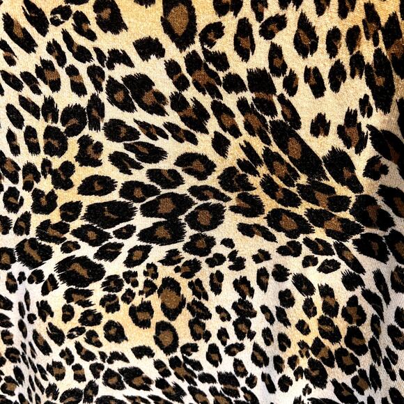 Colourworks Pullover Sweater Size Large Cheetah Print Brown Black Tan - Picture 5 of 16